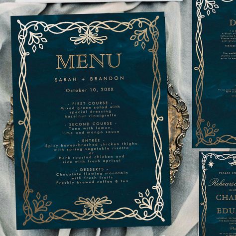 Wedding menu ideas