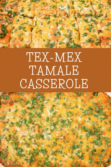 Tamale Casserole ~ Easy and comforting Tex-Mex dish made with your favorite premade tamales and a rich, cheesy sauce. via @thiswifecooks Chili Tamale Casserole, Recipes Using Tamales, Can Tamale Recipes, Tamale Casserole With Tamales, Tamale Recipes Easy, Leftover Tamales Recipes, Tamale Casserole With Jiffy, Leftover Tamales What To Do With, Keto Tamales Recipe