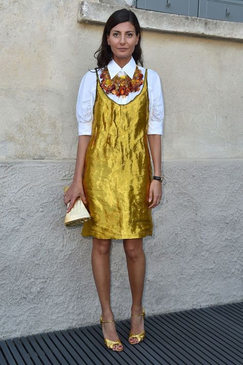 Fall bohemian style Giovanna Battaglia Engelbert, Giovanna Battaglia, Whimsical Fashion, Mode Inspo, Looks Style, Mode Inspiration, Outfits Casuales, Yellow Dress, Look Fashion