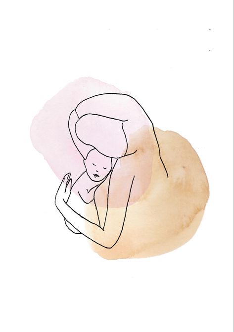 Motherhood Aesthetic Art, Motherhood Line Art, Midwife Aesthetic, Motherhood Artwork, Pregnancy Line Art, Motherhood Drawing, Motherhood Painting, Mom Affirmations, Motherhood Illustration