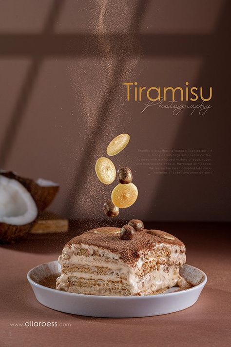 Abudhabi photographer Dessert Graphic Design, Tiramisu Photography, Cake Advertisement, Dessert Poster, Cafe Story, Food Photography Cake, Croissant Coffee, Food Layout, Food Photography Dessert