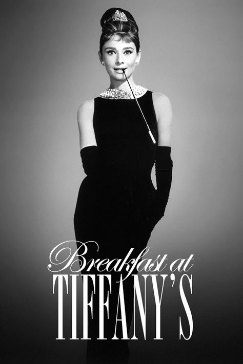 Breakfast at Tiffanys Movie Poster Breakfast At Tiffany's Poster, Breakfast At Tiffany's Movie, Best Classic Movies, Audrey Hepburn Breakfast At Tiffanys, George Peppard, Hollywood Pictures, Holly Golightly, Meme Maker, Breakfast At Tiffany's