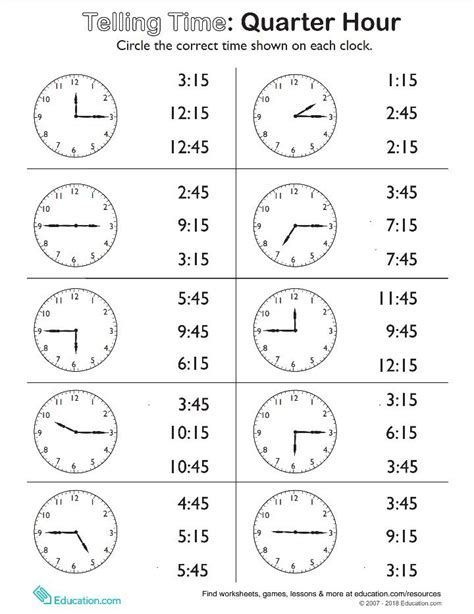 Telling Time Worksheets, Mathematics Worksheets, Time Worksheets, 1st Grade Math Worksheets, Learning Worksheets, Math Time, Kids Math Worksheets, Activities Preschool, English Lessons For Kids