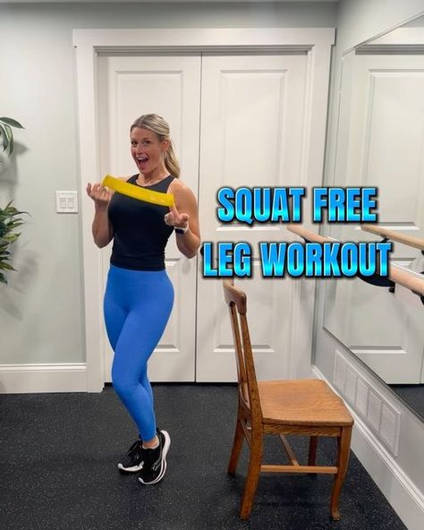 Banded Exercises, Arm And Leg Workout, Leg Workout With Bands, Band Workouts, Chair Exercises, Workout At Work, Lower Back Exercises, Lower Abs Workout, Resistance Band Exercises