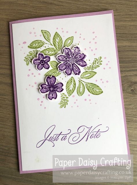 Su Petal Park Cards, Stampin Up Petal Park Cards, Petal Park Stampin Up Cards, Stampin Up Petal Park, Petal Park, Uk Video, Card Stamping, Paper Daisy, Stampin Up Catalog