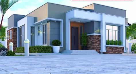 Roofless House Design, Box House Design, Seacliff House, Flat Roof House Designs, Building Pattern, Brick House Designs, House Structure Design, Building Design Plan, Bungalow Style House