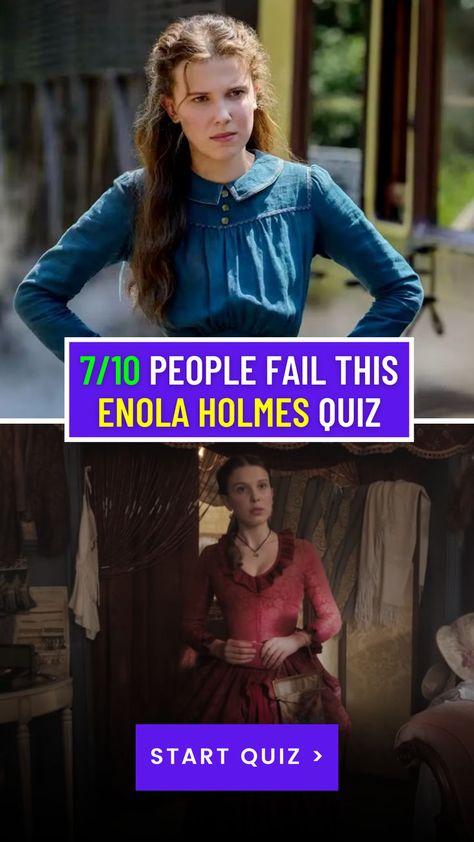 Think you know Sherlock’s sister? Test your knowledge of Enola Holmes, her adventures, and her mysteries with this trivia quiz. Perfect for fans of the Netflix hit! Detective Skills, Quiz Questions, Trivia Quiz, Enola Holmes, Sherlock Holmes, Trivia, Detective