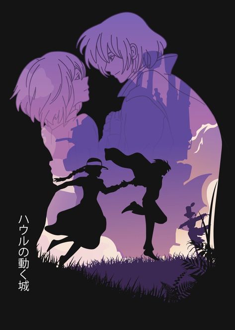 Howls Moving Castle Poster, Howl Movie, Howl's Moving Castle Poster, قلعة هاول المتحركة, Howls Moving Castle Art, 하울의 움직이는 성, Studio Ghibli Fanart, Studio Ghibli Background, Howl And Sophie