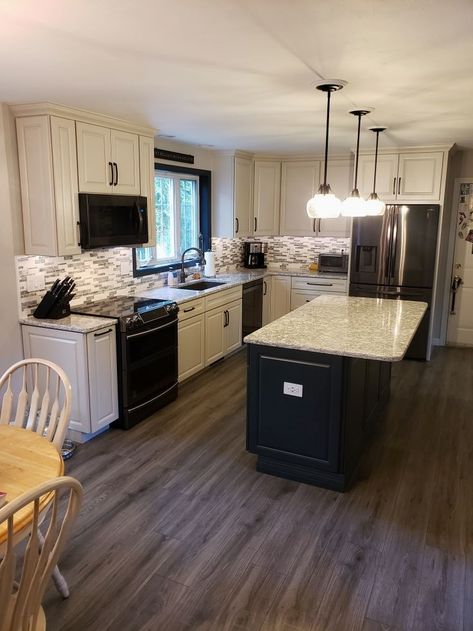 Ranch Kitchen Layout, Kitchen Remodel Essentials, Stove Next To Window Kitchen, 12 Ft Kitchen Layout, Pantry Next To Oven, Open Kitchen Remodel Ideas, Small Kitchen Remodel Ranch Style Home, Remodeling Mobile Homes Kitchen, Raised Ranch Basement Ideas Layout