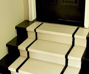 simple steps to painting steps, how to, painting, stairs, These are the finished steps Organize Garage, Stairs Tiles Design, Garage Steps, Garage Stairs, حوض الحمام, Screen Porches, Painting Steps, Laundry Room Tile, Marble Flooring Design