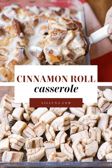 Cinnamon roll casserole has all of the goodness of warm cinnamon rolls, with the ease of an overnight breakfast casserole. #cinnamonrollfrenchtoastbake #frenchtoastbake #cinnamonroll #breakfast Overnight Cinnamon Roll Casserole 12 Tomatoes, Recipes With Grands Cinnamon Rolls, Make Ahead Cinnamon Roll Casserole, Cinnamon Roll Snowflake, Overnight Cinnamon Roll Casserole, Cinnamon Casserole, Christmas Receipts, Cinnamon Roll Casserole Recipe, Lazy Recipes