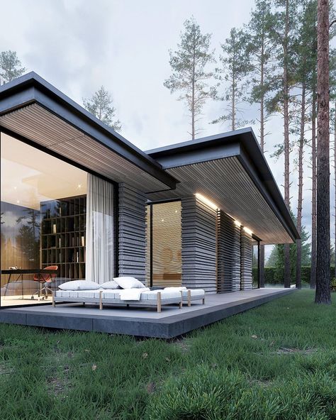 Calm Forest, In Harmony With Nature, House Fashion, Floating Staircase, Modern Residence, Harmony With Nature, Family Couple, Micro House, Modern Style Homes