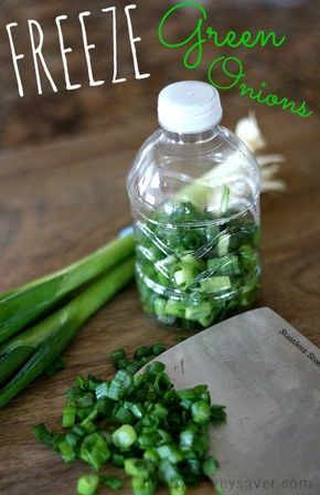 Freeze Green Onions, Freezing Vegetables, Freeze Greens, Frozen Veggies, Food Saver, Freezer Cooking, Frozen Vegetables, Frozen Meals, Canning Recipes