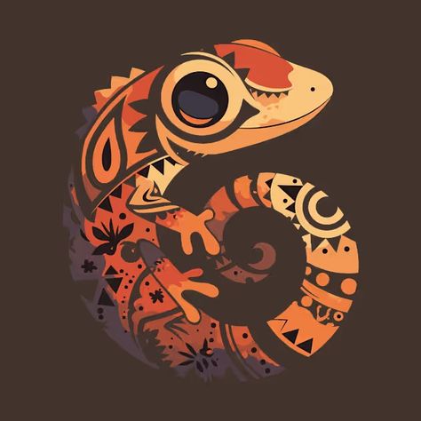 Radiant Gecko Artistry - Radiant Gecko - T-Shirt | TeePublic Gecko Art, Gecko Design, Art Landscape, Gecko, Orange Yellow, Bold Colors, Fashion Art, Statement Pieces, Art Print