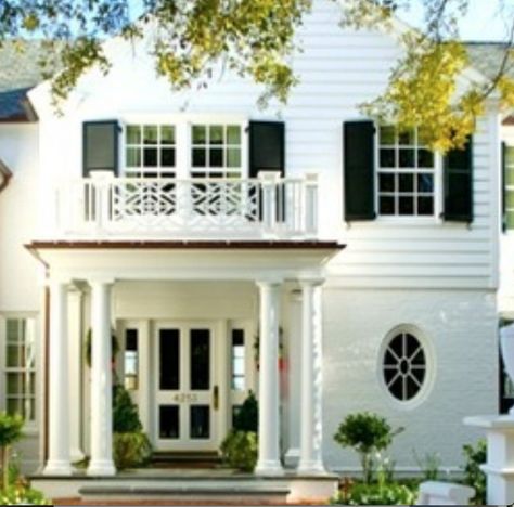 Chippendale Deck Railing, Porch Flat Roof, Porch Details, Glass Door Design, Colonial Exterior, Chevy Chase, Spring Lake, Glass Front Door, Deck Railings