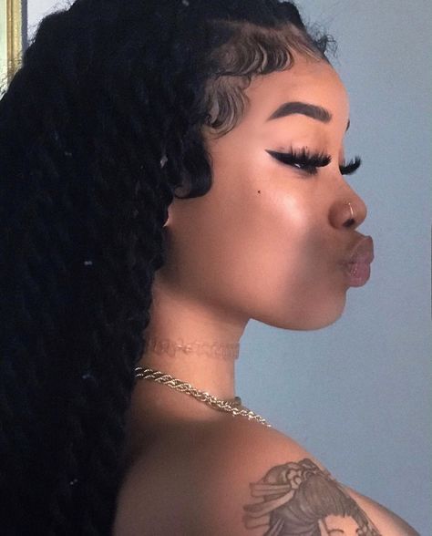 Side Profile, We Heart It, Mirror, Tattoos, Anime, Hair, Beauty, Black