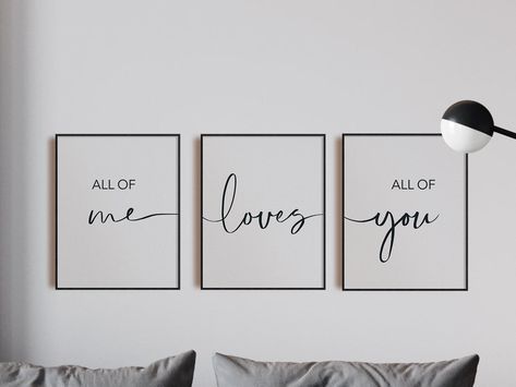 Quotes For Bedroom, Spavaca Soba, Over The Bed Wall Decor, Hand Drawn Calligraphy, Over The Bed Decor, Dining Room Gallery Wall, Romantic Wall Decor, Bed Wall Decor, Bed Dresser