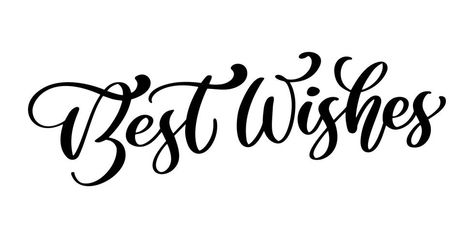 Best wishes hand lettering text, vector illustration. Hand drawn lettering card background. Modern handmade calligraphy. Hand drawn lettering element for your design Calligraphy Birthday Card, Brush Pen Lettering, Creative Birthday Cards, Social Media Branding Design, Photo Frame Wallpaper, Card Background, Cake Logo, Hand Drawn Lettering, Framed Wallpaper