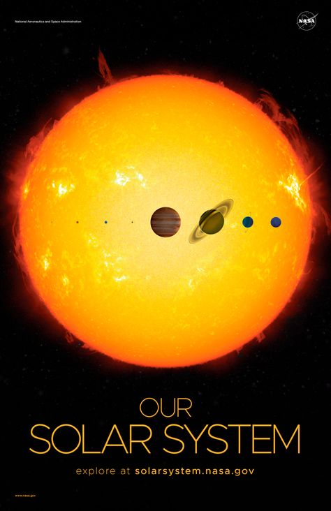 Our Solar System Poster - Version A | NASA Solar System Exploration Nasa Solar System, Solar System Art, Space Solar System, Solar System Poster, Nasa Poster, Sistem Solar, Planetary System, Space Coloring Pages, Solar System Planets