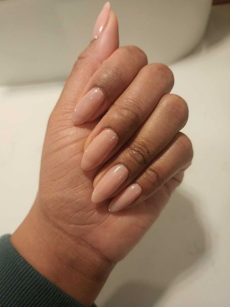 30 Nude Nail Colors to Complement All Skin Tones Nail Polish Colors For Brown Skin Tone, Brown Skin French Nails, Opi Put It In Neutral On Dark Skin, Earthy Nails Acrylic Simple, Nail Colors On Tan Skin, Neutral Nails For Black Women, Wedding Nails Brown Skin, Biab Nails Dark Skin, Neutral Summer Nail Colors