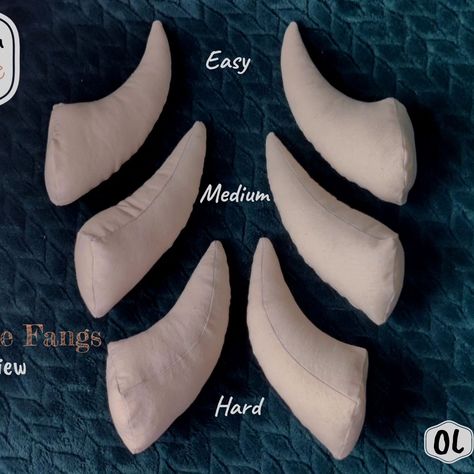 Want to make light weight, durable horns for your next cosplay or renfair? Have you considered fabric? Check out my three in one Drake Fangs horn sewing pattern. #cosplay #cosplaytutorial #horns #cosplayhorns #bg3 #tiefling #sewingpattern #sewing #etsyseller #sewingforbeginners Bg3 Tiefling, Cosplay Horns, Three In One, Cosplay Tutorial, How To Make Light, Sewing For Beginners, Drake, Sewing Pattern, Horn