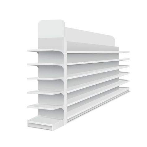 Visual Design Trends, Supermarket Shelves, Pos Display, Retail Shelving, Store Shelves, Wall Bookshelves, White Shelves, Centre Commercial, Metal Rack