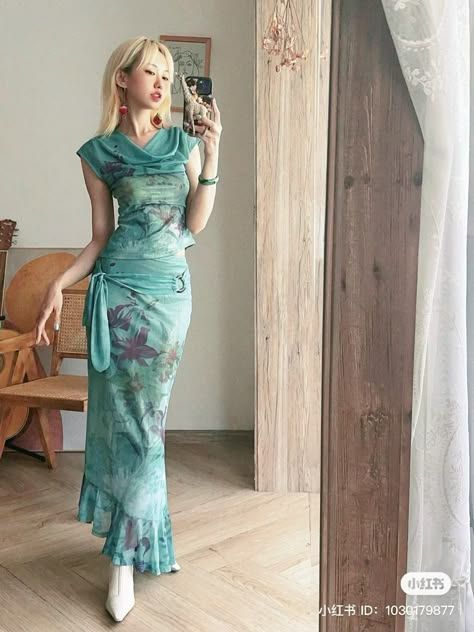 Turquoise Outfit Aesthetic, Pisces Fashion, Turquoise Outfit, Turquoise Clothes, Prom Dress Inspiration, Pretty Prom Dresses, Aesthetic Outfit, Modest Fashion Outfits, Ball Gown Dresses