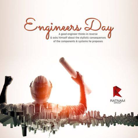 Engeener Day, Happy Engineer's Day Wishes, Happy Engineer's Day, Engineers Day, Graphic Design Tutorials Learning, Water Branding, Digital Marketing Design, Creative Advertising Design, Event Poster Design