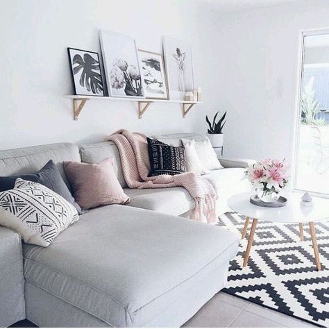 14 WAYS TO STYLE A GREY SOFA IN YOUR HOME – Smart Furniture & Decor Room Scandinavian, Scandinavian Design Living Room, Beautiful Houses Interior, Design Salon, Trendy Living Rooms, Living Room Scandinavian, Living Room Sets Furniture, Scandinavian Decor, Living Room Grey