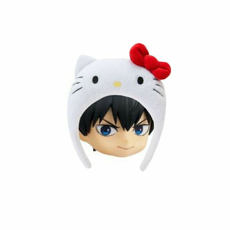 Kageyama Nendoroid, Tobio Kageyama, Hello Kitty Themes, Hello Kit, Kageyama Tobio, Phone Themes, Haikyu!!, Bad Guy, Danganronpa