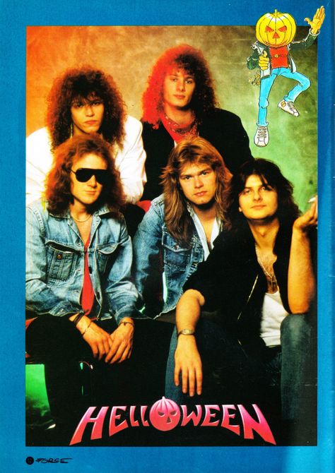 Helloween........ Helloween Band, 80s Heavy Metal, 80s Hair Bands, Heavy Metal Art, Power Metal, Rock N’roll, Heavy Metal Music, Band Photos, Heavy Metal Bands