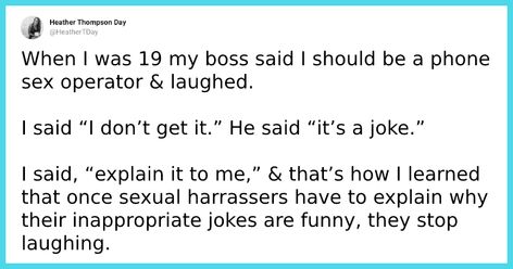 Women shared how they make sexist men explain their nasty jokes, and it's so satisfying Feminist Men, Work Jokes, So Satisfying, Inappropriate Jokes, Say Anything, Man In Love, Human Rights, Fun Facts, Human