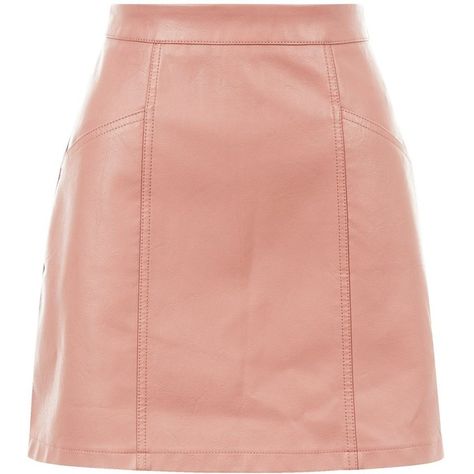 New Look Shell Pink Leather-Look Seam Trim Mini Skirt featuring polyvore women's fashion clothing skirts mini skirts shell pink summer mini skirts mini skirt pink miniskirt evening skirts holiday skirts Pink Miniskirt, Short Summer Skirts, Cocktail Skirts, Skirts Short, Holiday Skirts, Fotografi Digital, Evening Skirts, Red Mini Skirt, Pink Mini Skirt