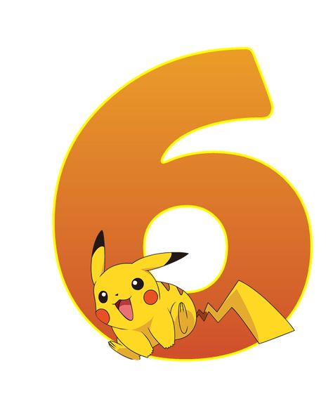 Pokemon Number, Pokemon Themed Party, Numbers For Kids, Pokemon Party, Pokemon Birthday, Birthday Numbers, 6th Birthday Parties, Cricut Craft Room, Party Planner