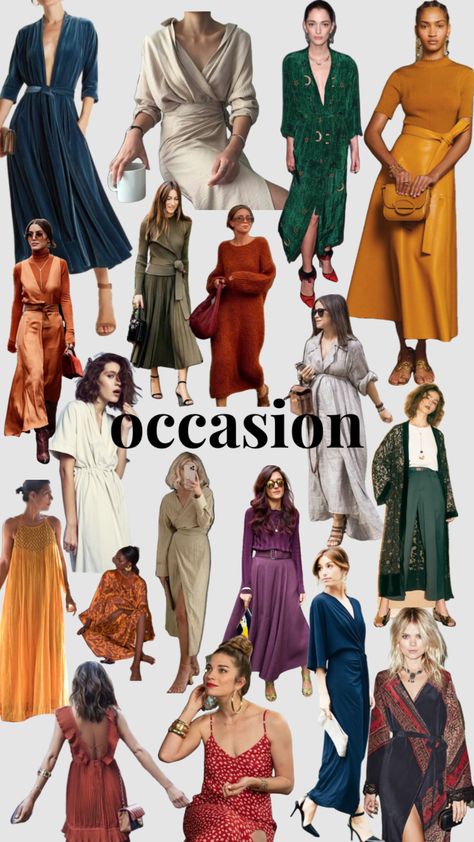 Dressy Flamboyant Natural Wedding Guest, Flamboyant Natural Deep Autumn, Flamboyant Natural Capsule Wardrobe, Deep Autumn Palette, Autumn Color Palette Fashion, Capsule Wardrobe Planning, Style Theory, Deep Autumn Color Palette, Blue Autumn