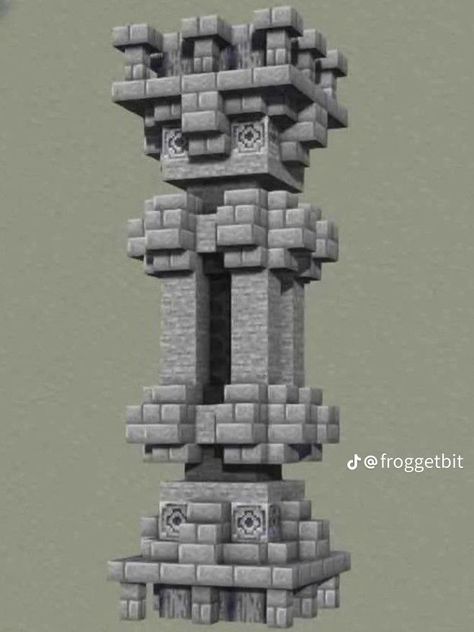 Minecraft Obelisk, Minecraft Pillar, Aztec Statues, Decor Minecraft, Bangunan Minecraft, Minecraft Castle, Cool Minecraft Creations, Minecraft Medieval, Minecraft Room