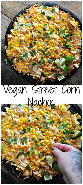 Vegan Street Corn Nachos - Rabbit and Wolves Vegan Street Corn, Street Corn Nachos, Corn Nachos, Rabbit And Wolves, Diner Recept, Chicken Nachos, Vegan Sweet Potato, Nachos Recipe, Street Corn