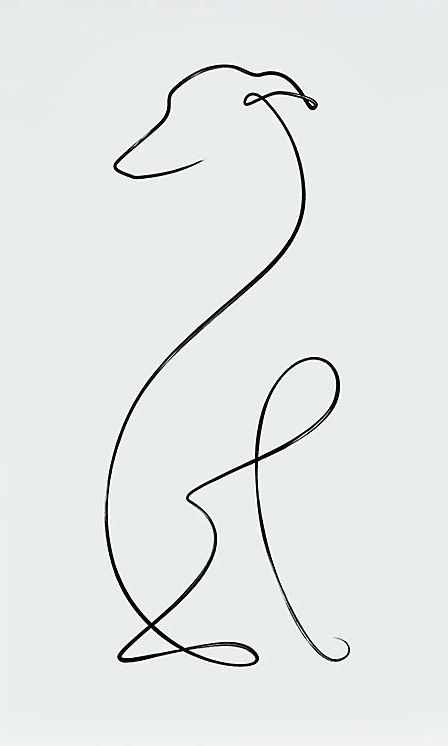 Tattoo Perro, Greyhound Tattoo, Sighthound Art, Greyhound Art, Animal Doodles, Simple Line Drawings, Ink Artwork, Best Tattoo Designs, Art Tattoos