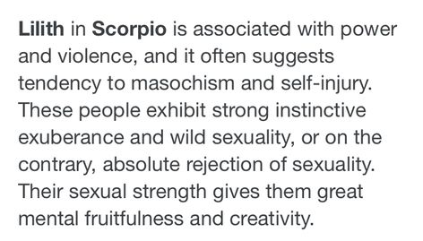 Lilith Scorpio, Scorpio Lilith, Lilith In Scorpio, Fear Leads To Anger, Scorpio Ascendant, Personality Chart, Black Moon Lilith, Astrology Planets, Adventure Life