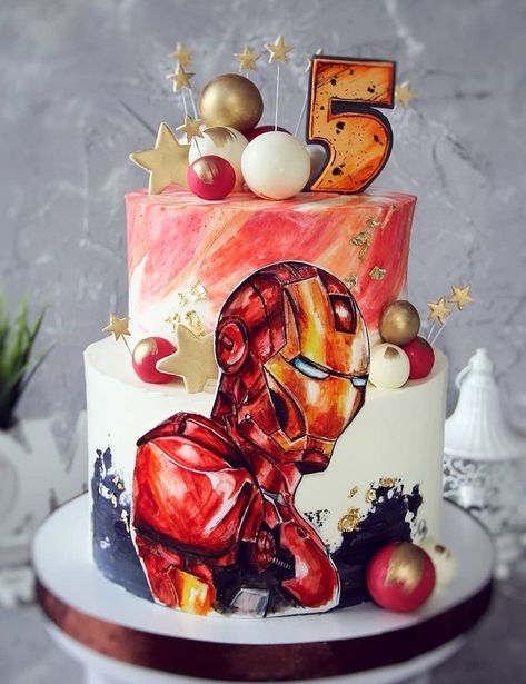 Avengers Themed Cakes, Ironman Cake, Horse Birthday Cake, Cake Designs For Boy, Iron Man Birthday, Marvel Cake, Paw Patrol Cake, Birthday Cakes For Men, Big Cakes