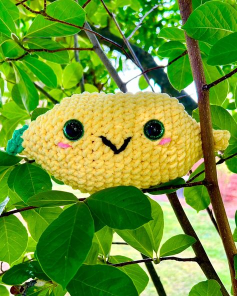 Happy release day to @jessis_crochet_plushies 🥳 I loved testing for this adorable lemon! I put mine into a tree in our tree in our backyard to try to make it look like a lemon tree 💁🏻‍♀️ Everyone’s lemons turned out so cute!! I can’t wait to make more of these, maybe even a green one for a lime! 🍋🍋‍🟩 #crochet #crocheter #crochetsofinstagram #patterntester #patterntesting #amigurumi #crochetamigurumi Lime Crochet, Love Test, Crochet Plushies, Lemon Tree, A Tree, Crochet Amigurumi, So Cute, Amigurumi, Lemon