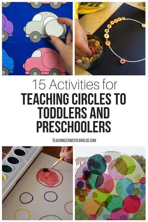 These 15 activities are great for teaching the shape of a circle to preschoolers. Great for young toddlers who are just beginning to learn shapes! Circle Crafts Preschool, Circles Curriculum, Shapes Lessons, Learn Shapes, Shape Activities Preschool, Teaching Shapes, Lesson Plans For Toddlers, Shapes Preschool, Early Learning Activities