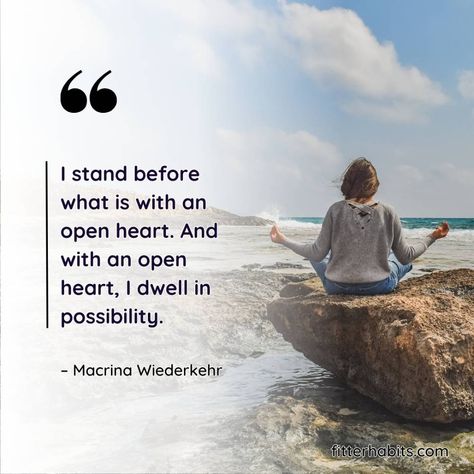 13 Heart-Opening Yoga Quotes Yoga Love Quotes, Heart Opening Yoga Quotes, Open Heart Quotes Yoga, Openness Quotes, Open Heart Quotes, Heart Openers Yoga, Yoga Life Quotes, Yoga Class Themes, Beginning Yoga