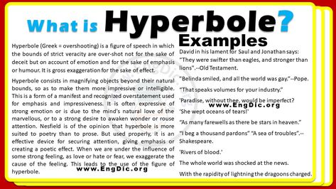 The post Examples of Hyperbole in English grammar appeared first on Engdic. Hyperbole Examples, Short Moral Stories For Kids, Selfish Friends, Stories With Moral Lessons, Figures Of Speech, Short Moral Stories, May Quotes, Moral Stories For Kids, Light Words