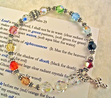 Psalm Bracelet, Psalm 23 Bracelet, 23 Psalm, The 23rd Psalm, Salvation Bracelet, 23rd Psalm, Prayer Jewelry, Scripture Jewelry, Holy Holy