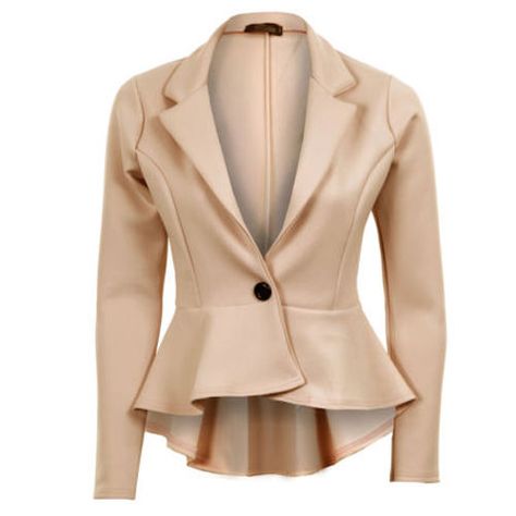 Mulheres clássico comercial Formal festa um botão Office Coats Blazers Jackets Tops Fall Blazer With Suit Collar And Buttons, Chique Outfits, Diy Vetement, Womens Blazers, Leather Jackets Women, Cardigan Tops, Blazers For Women, Eminem, Blazer Jacket