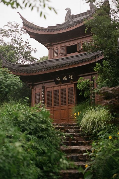 Chinese House, Ancient Chinese Architecture, China Architecture, Forest Cottage, Japan Architecture, Asian Architecture, Chinese Garden, Chinese Architecture, Forest House