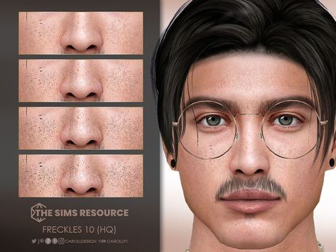 Face Freckles, Sims 4 Cas Mods, The Sims 4 Skin, Skin Details, Soft Face, Sims 4 Cc Makeup, Sims 4 Body Mods, Sims 4 Cc Skin, Male Makeup