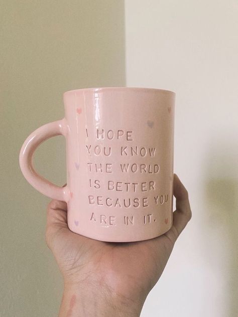 Mug Aesthetic, A Good Person, Good Person, Pretty Mugs, Keramik Design, Pottery Crafts, Diy Pottery, Ceramics Pottery Art, Ceramics Ideas Pottery