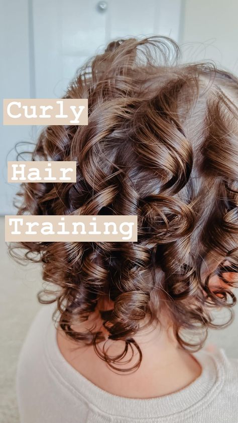 Katrina Chadderton - Teaching Curly Hair for littles | CURL TRAINING PRODUCTS USED I use Monat’s Junior line for shampoo & conditioner Then layer her styling products in this order: Monat… | Instagram How To Curl Toddler Hair, Toddler Short Curly Hairstyles Girl, Toddler Girl Haircut Curly, Curling Toddler Hair, Short Curly Toddler Hairstyles, Baby Curly Hair Products, Toddler Hairstyles For Curly Hair, Toddler Curly Hairstyles Girl, Curly Hair Toddler Girl